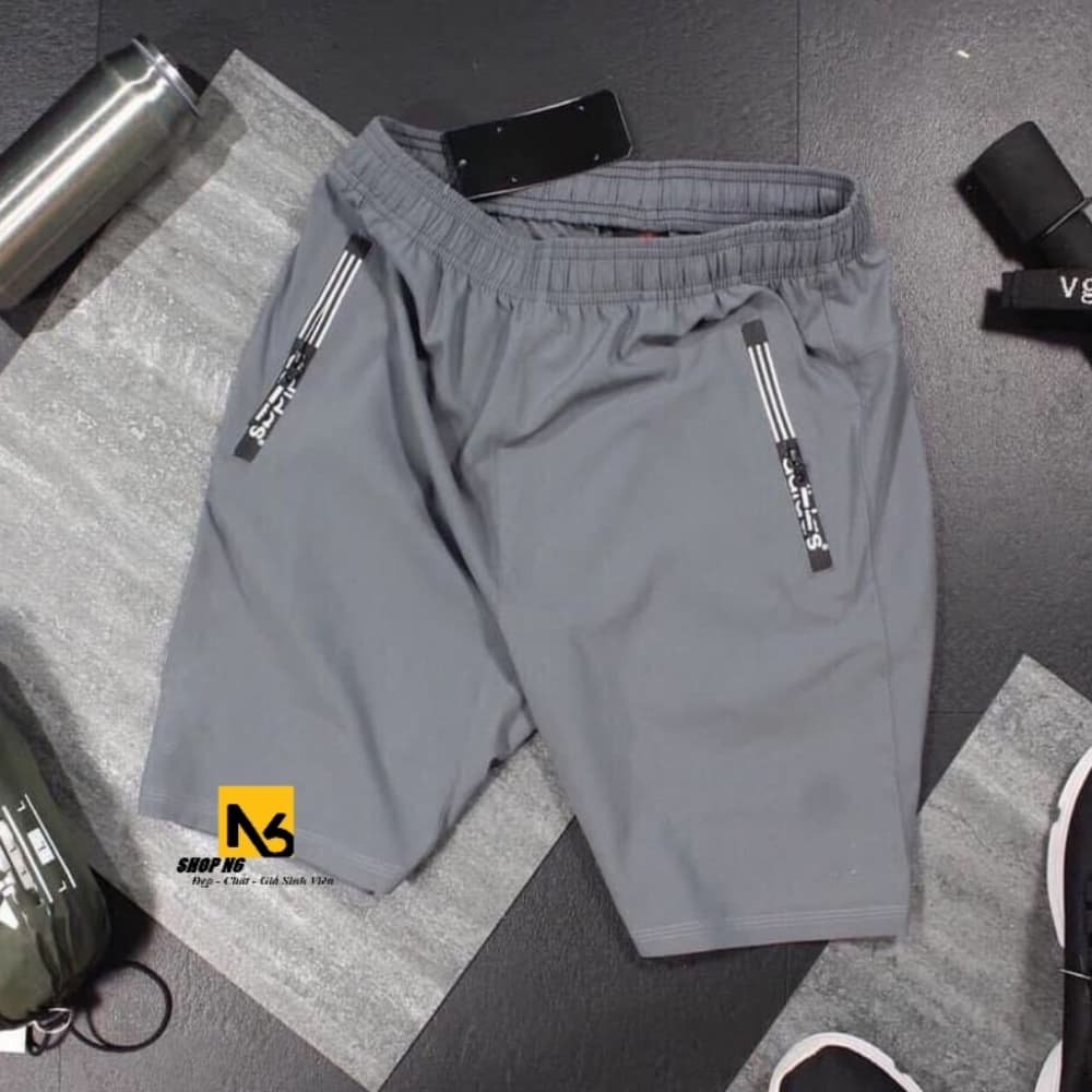 Quần short nam big size quần sọt nam thể thao chống nóng quần đùi nam mặc nhà quần thun nam cotton 4 chiều co giãn cao cấp WSB2 L Xám