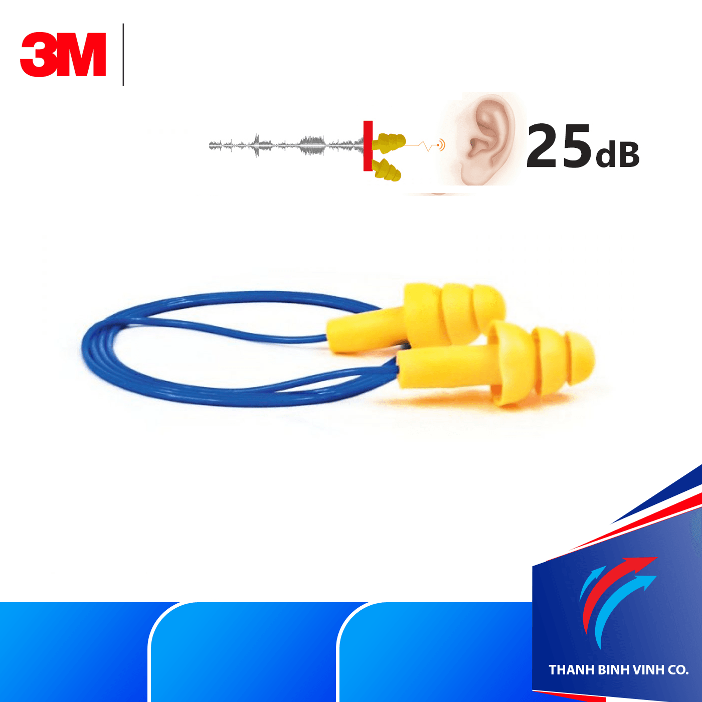 Nút tai chống ồn 3M Ultrafit 340 4004 giảm ồn khi ngủ khi làm việc
