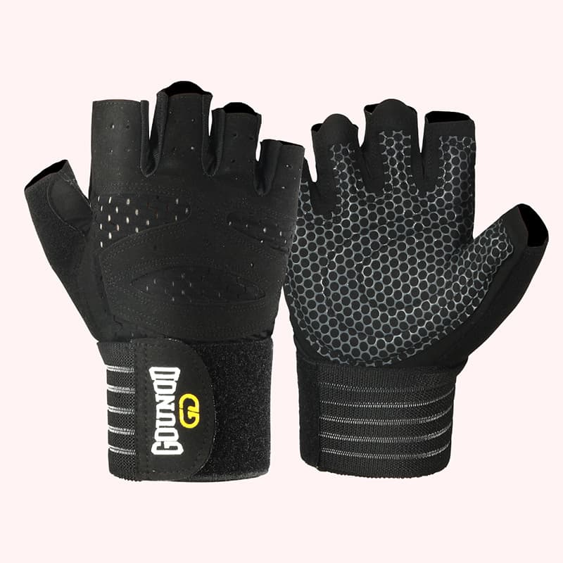 Bao găng tay tập gym kết hợp quấn bảo vệ cổ tay Cleacco J55 BORO SPORT L