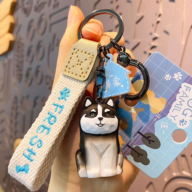 Móc Khóa Dog Family Bộ Siêu Tập Key Chain Treo Túi Xách Cặp Táp MẪU 3