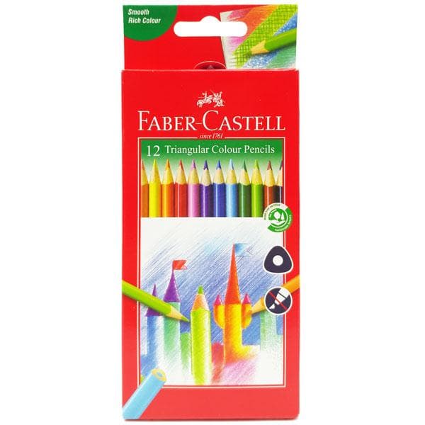 Hộp 12 Bút Chì Màu Tam Giác Faber Castell Triangular 11 58 53