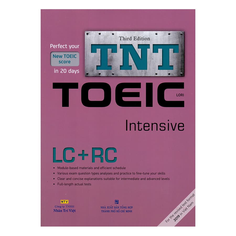 Sách TNT TOEIC Intensive Third Edition Kèm file MP3
