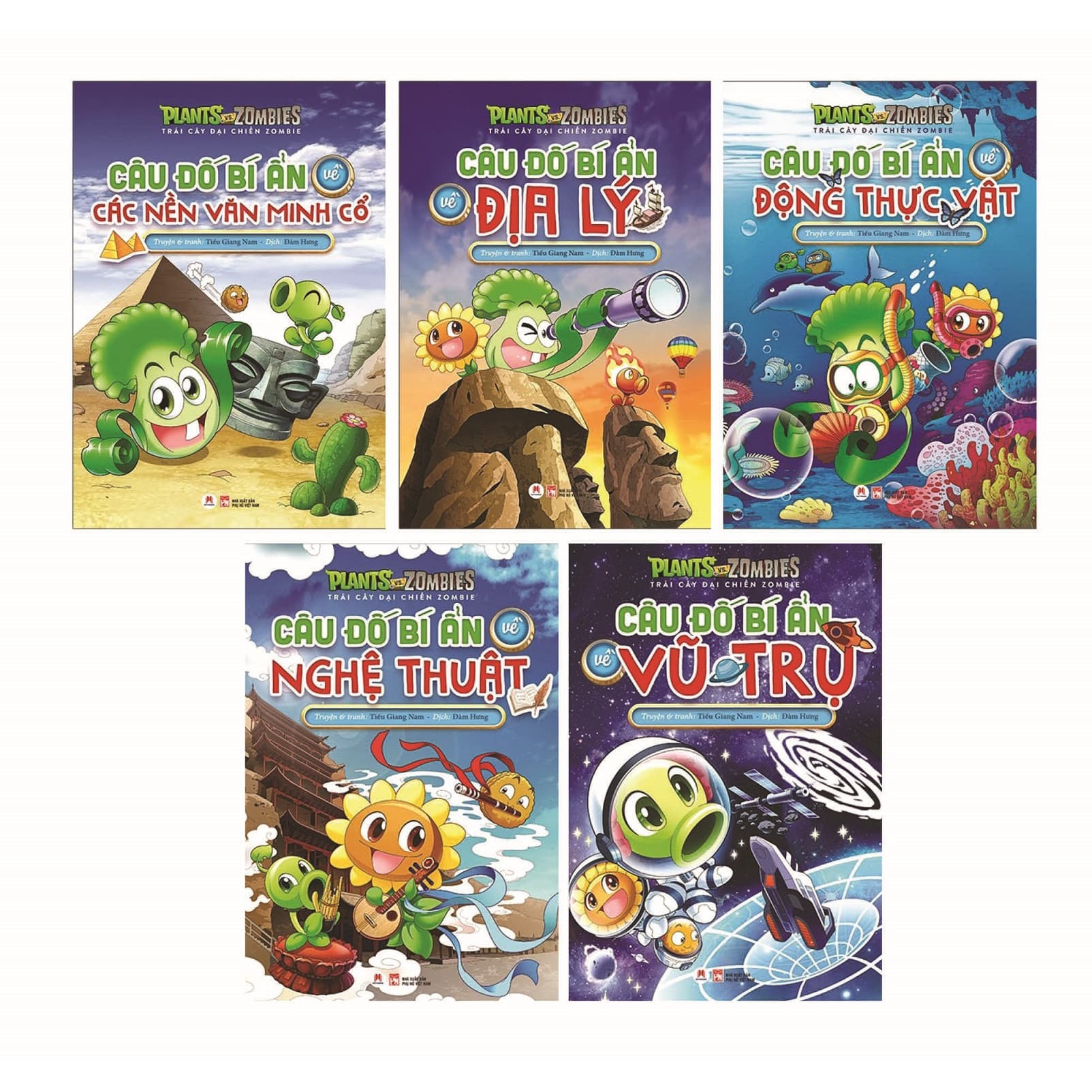 COMBO Trái Cây Đại Chiến Zombie Câu Đố Bí Ẩn Trọn bộ 5 cuốn