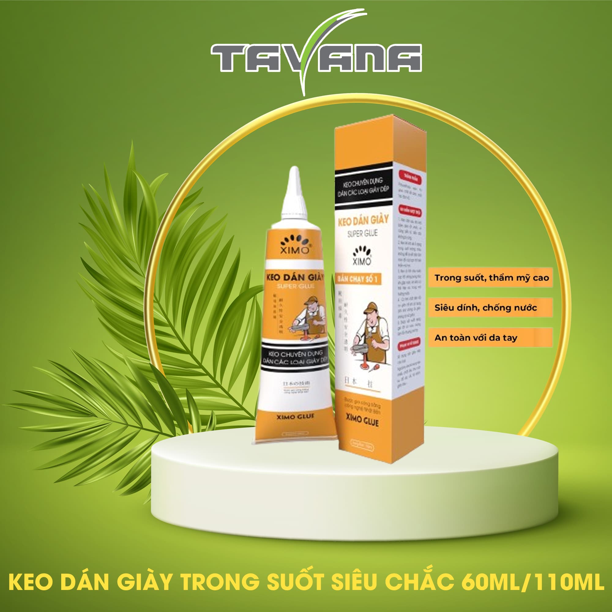 Keo Dán Giày Nhiệt Super Glue XIMO Siêu Dính Cao Cấp Chống Nước Tốt 110ml