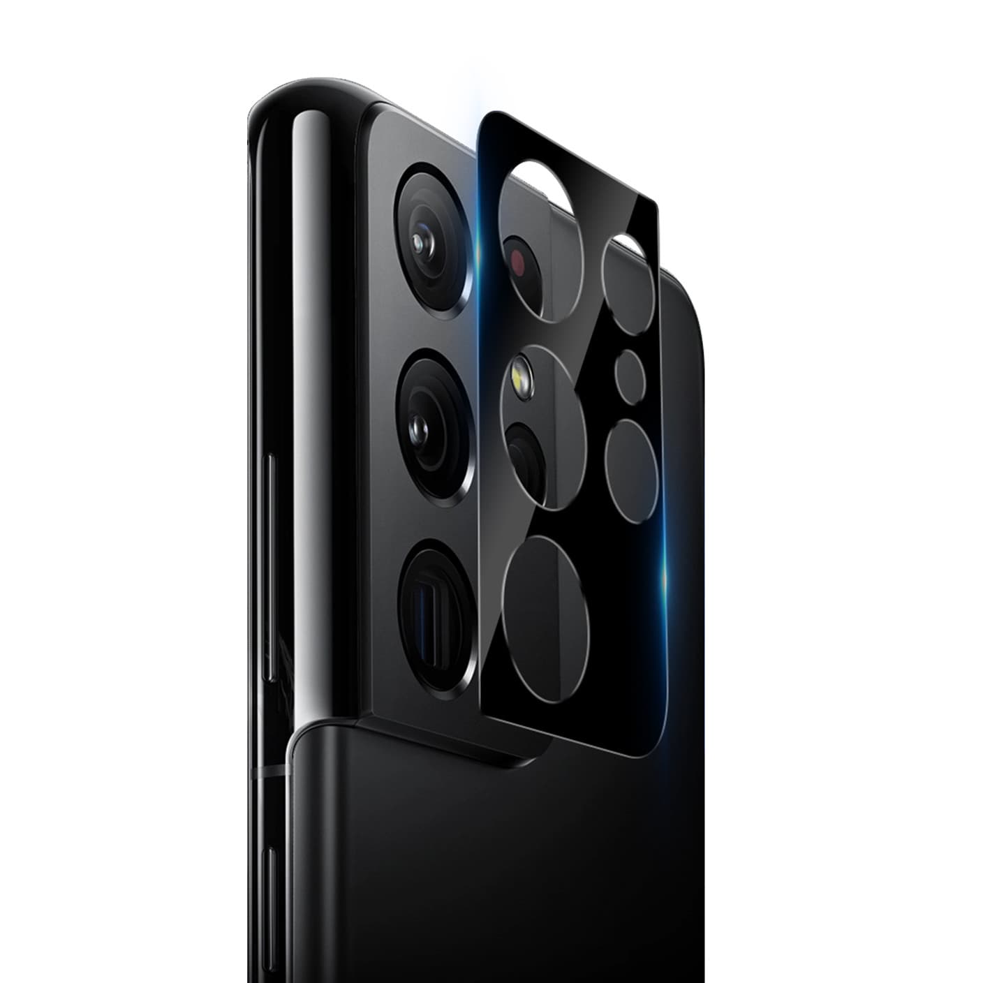 Kính Cường Lực Bảo Vệ Camera Nillkin InvisiFilm cho Samsung Galaxy S21 Ultra Bộ 2 Miếng Hàng Nhập Khẩu