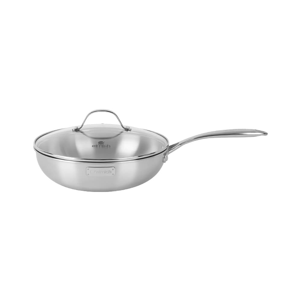 Chảo Inox 304 Cao Cấp 3 Lớp Đáy Liền Elmich Tri Max EL 3796 Size 26cm