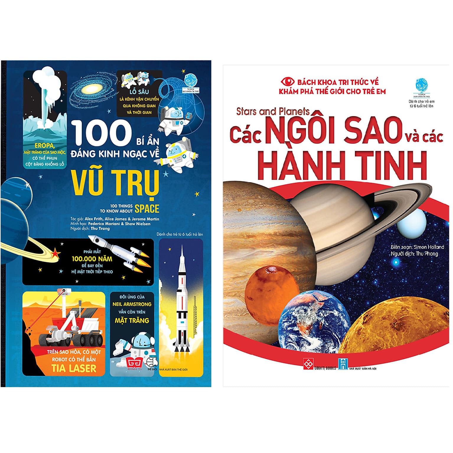 Combo 2 Cuốn 100 Bí Ẩn Đáng Kinh Ngạc Về Vũ Trụ Bách Khoa Tri Thức Về Khám Phá Thế Giới Cho Trẻ Em Stars And Planets Các Ngôi Sao Và Các Hành Tinh