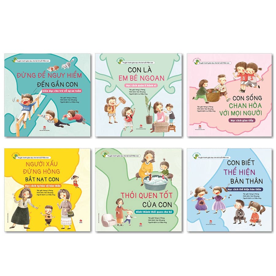 Combo Khôn Lớn Mỗi Ngày Truyện Tranh Giáo Dục Cho Bé Tuổi Mầm Non 6 Cuốn