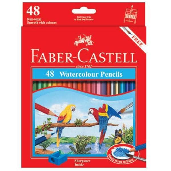 Chì Màu Nước Parrot 48 Màu Dài Faber Castell 114468