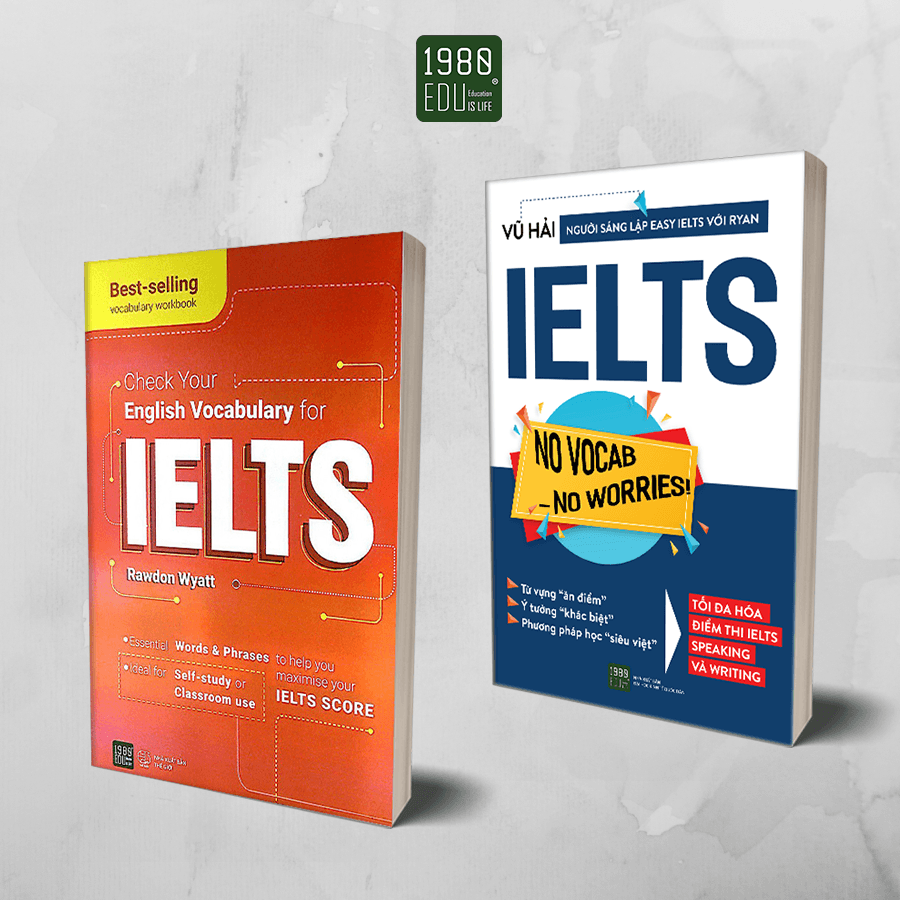 Sách Combo Sách Chinh Phục Ielts No Vocab No Worries Check Your English Vocabulary For Ielts 1980Books