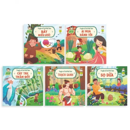 Combo 2 5 tập Truyện cổ tích Việt Nam Song ngữ Việt Anh