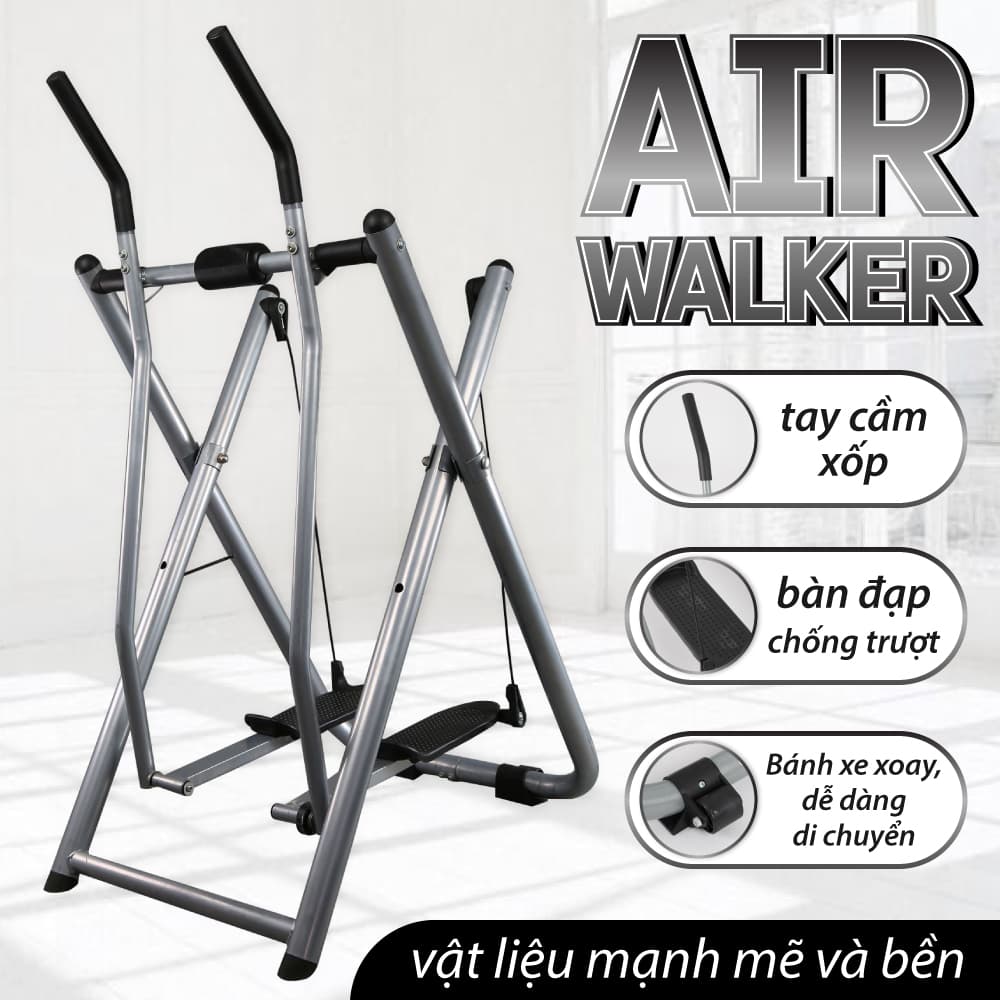 BG Máy Chạy Bộ Trên Không WALKER Cỡ Lớn Xe đạp gấp gọn người lớn tùy chỉnh độ nặng tập thể dục tại nhà Chịu Lực Tốt Siêu Bền Air Walker