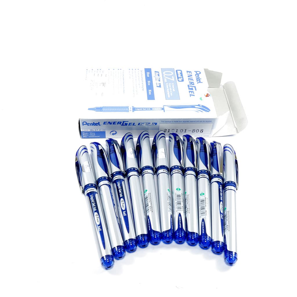 Bút ký Pentel ENERGEL nét bút 0.50.71.0mm màu xanh đỏ Nét bút 0.7mm Xanh