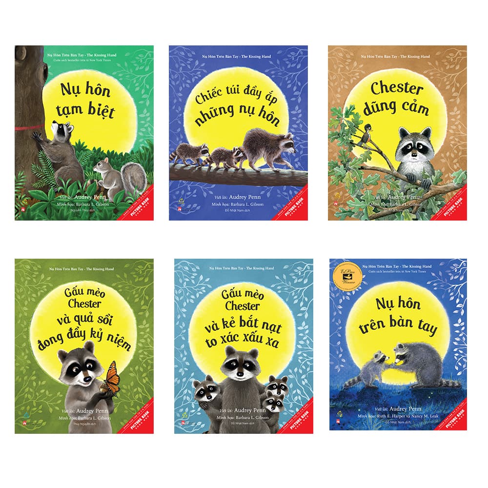 Sách Picture Book Song Ngữ 3 8 Tuổi Gấu Mèo Chester Trọn bộ 6 cuốn Tái bản 2021