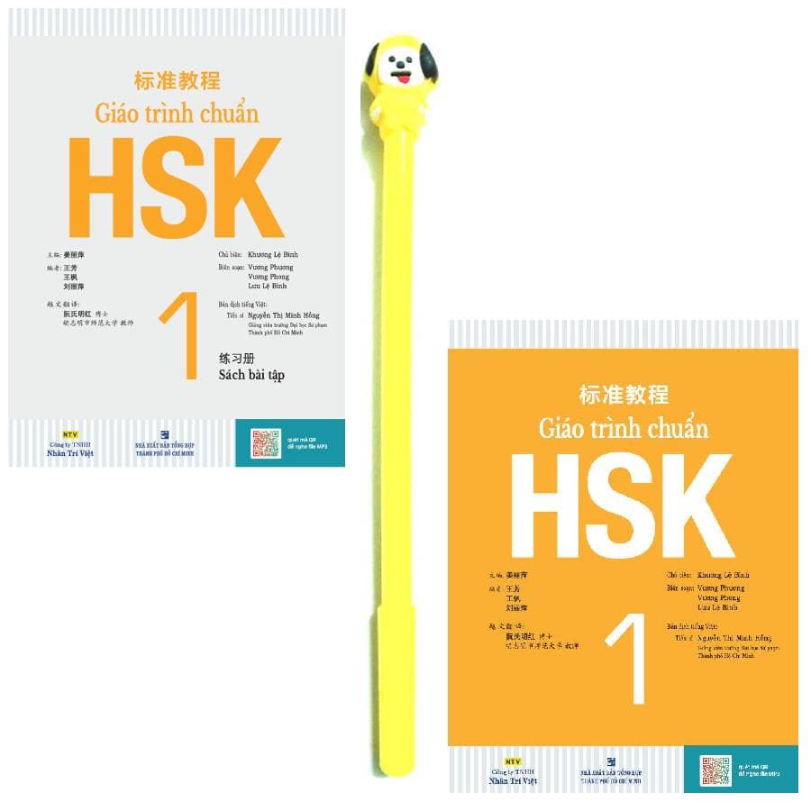 Combo Giáo Trình Chuẩn HSK 1 Bài Học Kèm 1 MP3 và Giáo Trình Chuẩn HSK 1 Bài Tập Kèm 1 MP3 Tặng Kèm Viết