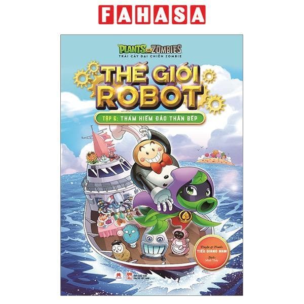 Sách Trái Cây Đại Chiến Zombie Thế Giới Robot Tập 6 Thám Hiểm Đảo Thần Bếp