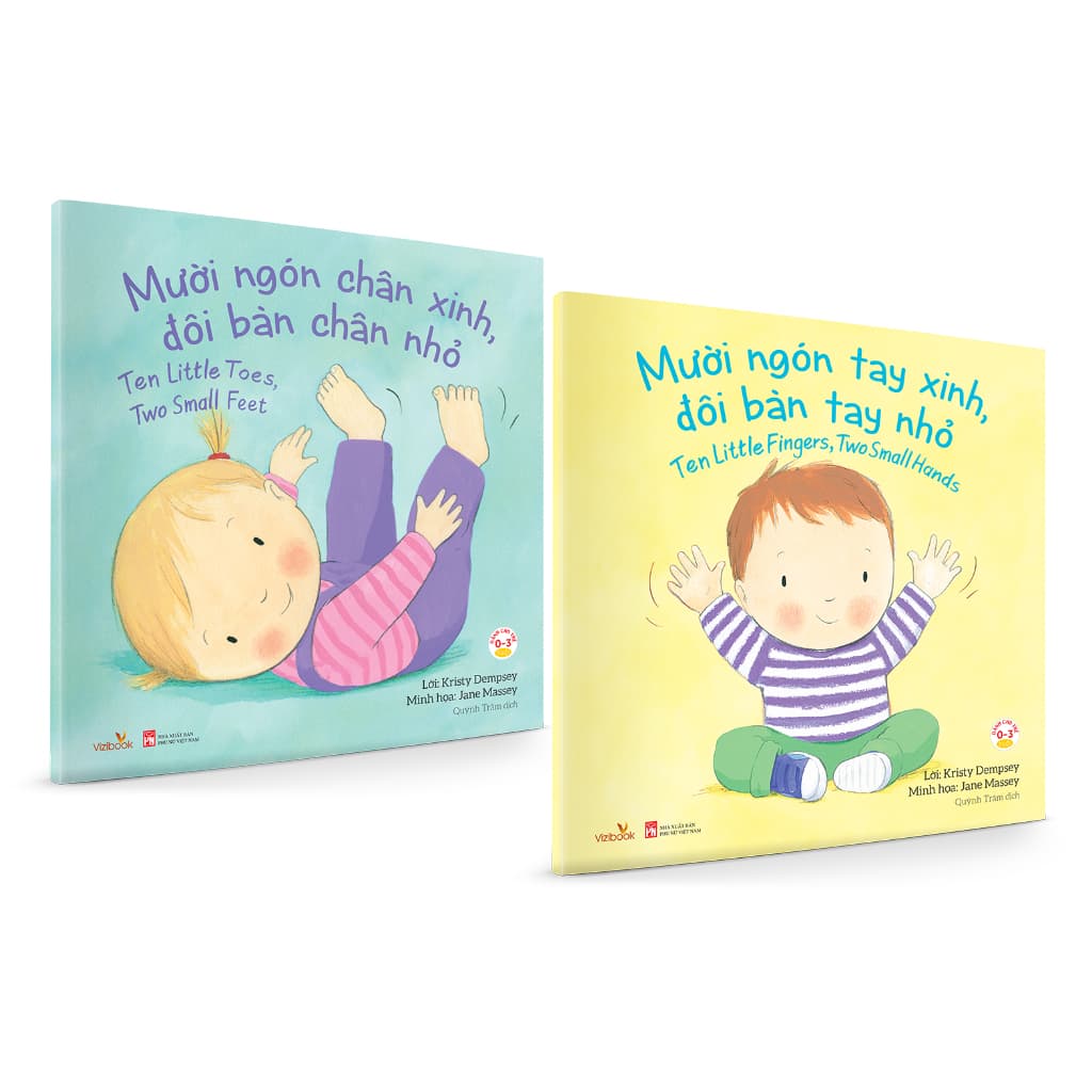 Sach cho bé Mười Ngón Tay Xinh Mười Ngón Chân Xinh Sách tranh song ngư Dành cho trẻ 0 3 tuổi