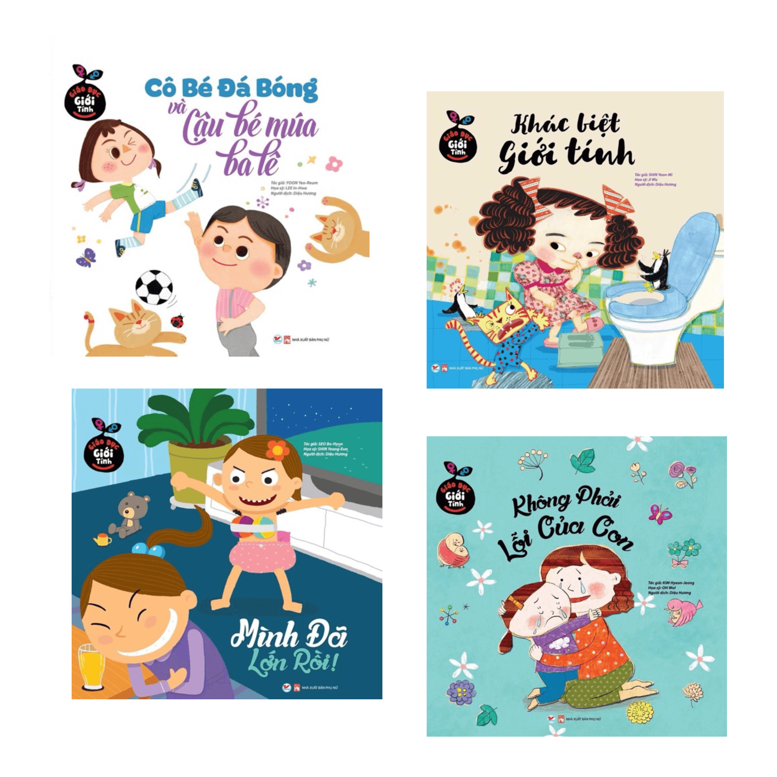 Combo sách Bổ Ích Giáo Dục Giới Tính Cô Bé Đá Bóng Và Cậu Bé Múa Ba LêKhác Biệt Giới TínhKhông Phải Lỗi Của ConMình Đã Lớn RồiTặng Poster Ngộ NGhĩnh