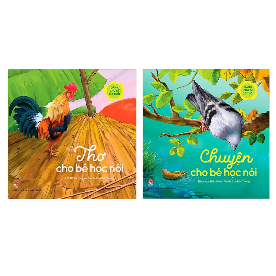 Combo sách tập nói Thơ cho bé tập nói và Chuyện Cho Bé Học Nói