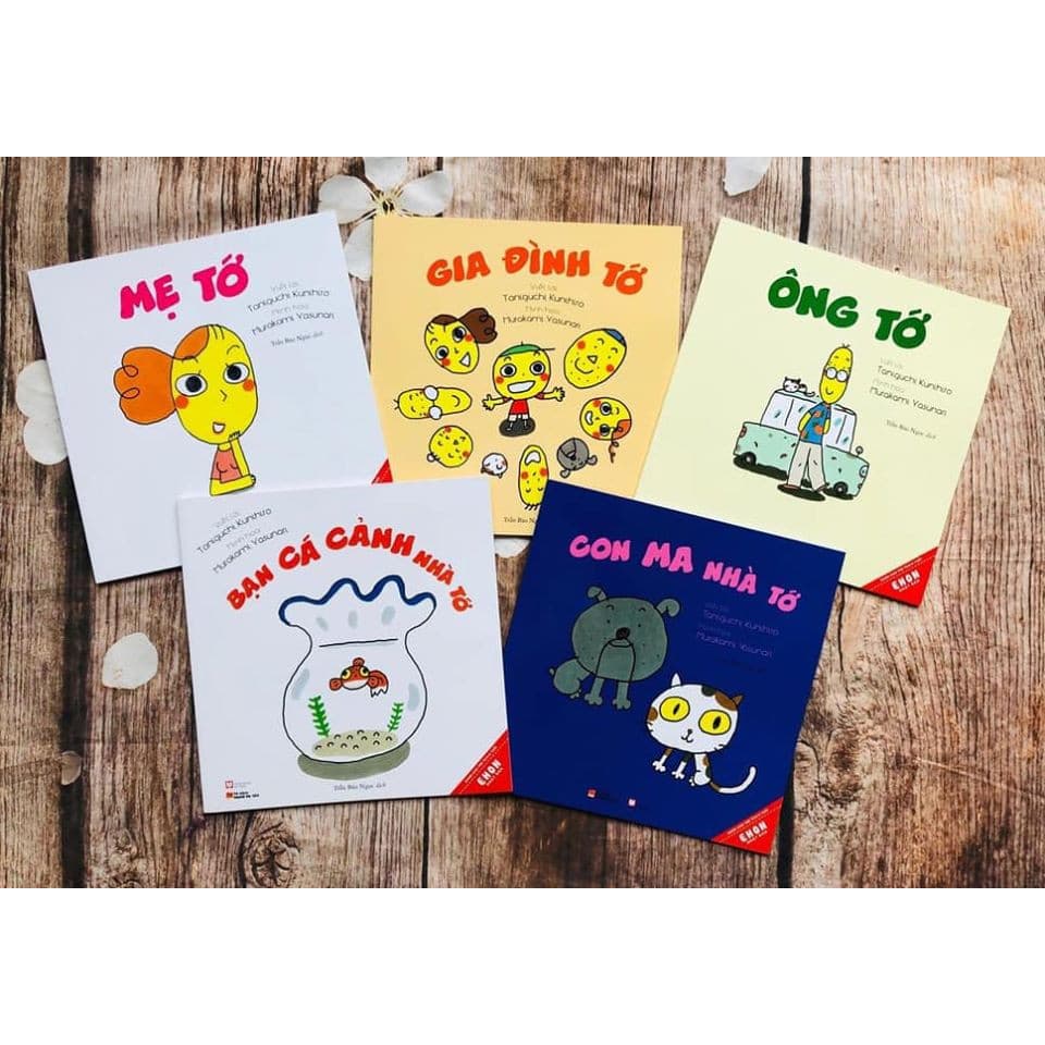 Ehon Nhật Bản GIA ĐÌNH TỚ Bộ sách ehon gắn kết gia đình 5 cuốn dành cho bé 0 6 tuổi