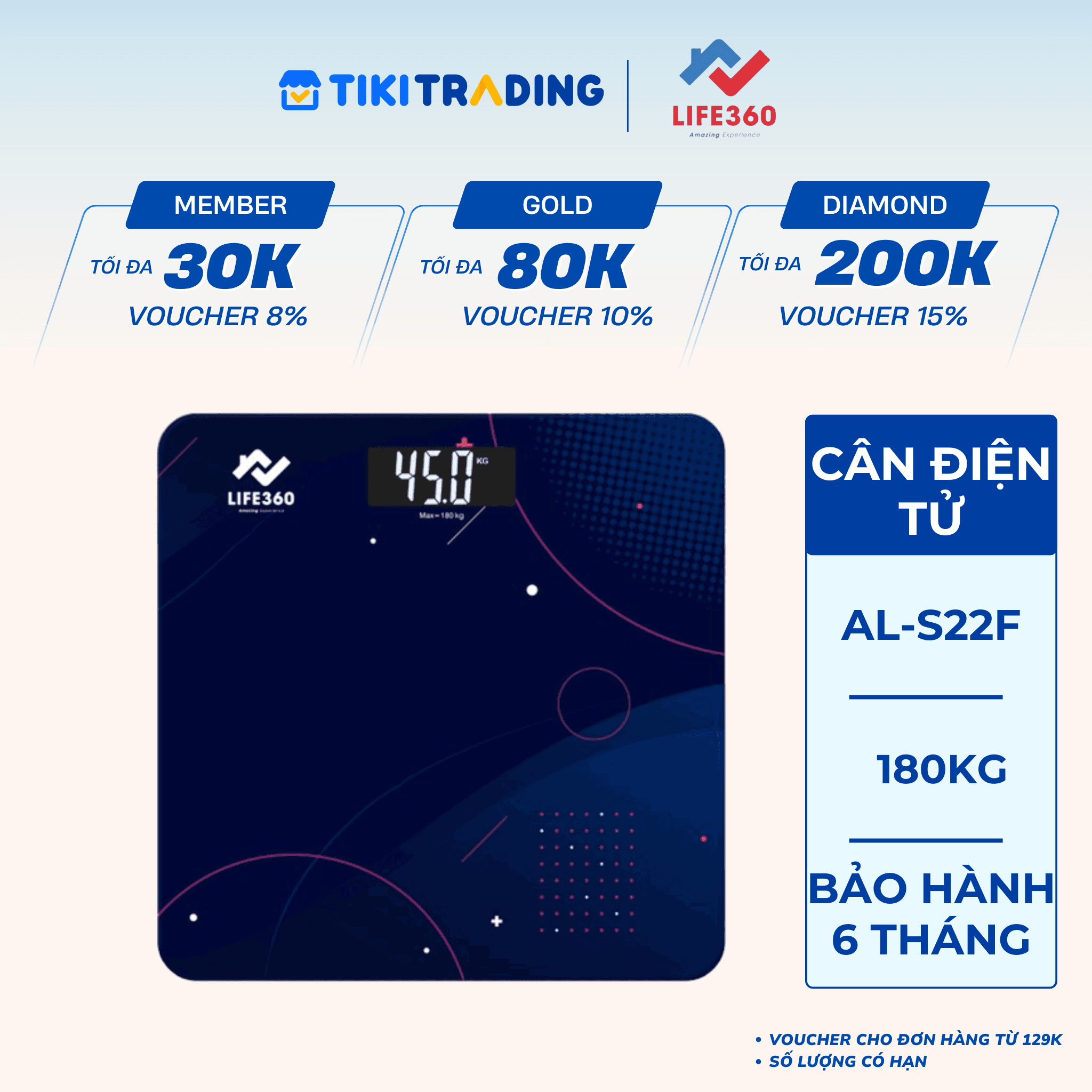 Cân sức khỏe Life360 AL S22F