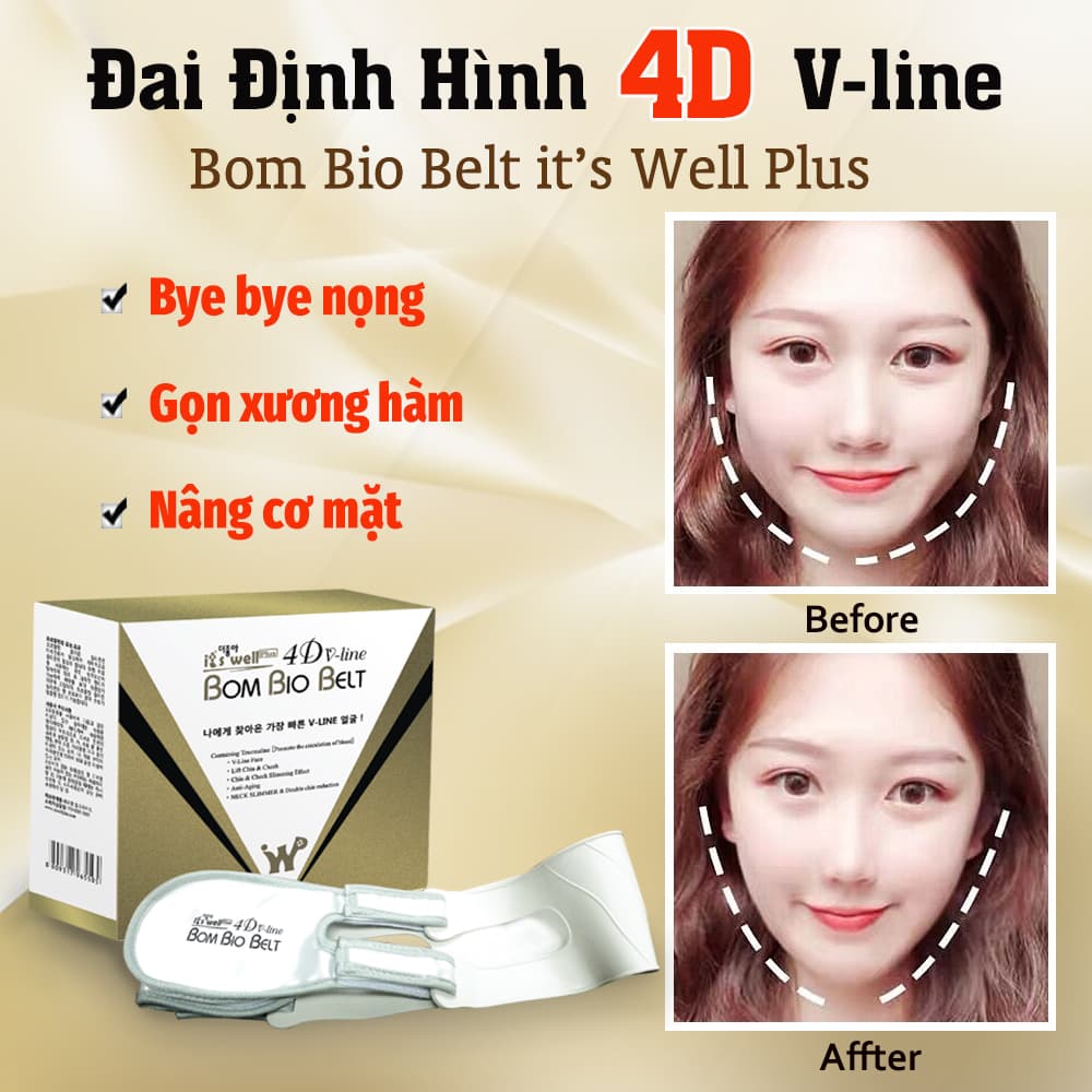 Đai Its Well Plus 4D Định Hình Khuôn Mặt Chữ V Loại 1 V line