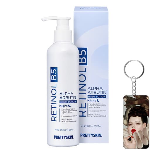 Kem Dưỡng Thể Ban Đêm Tái Tạo Phục Hồi Làn Da Body Treatment Pretty Skin Retinol B5 Alpha Arbutin Body Lotion 250ml Kem đêm Dưỡng ẩm và tái tạo da