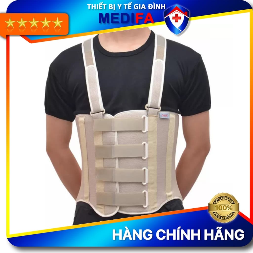 Áo cột sống ORBE Giúp Nâng Đỡ Cố Định Tạm Thời Cột Sống Lưng Thắt Lưng Với Vải Cotton Có Lỗ Thoáng Khí S 135 145cm