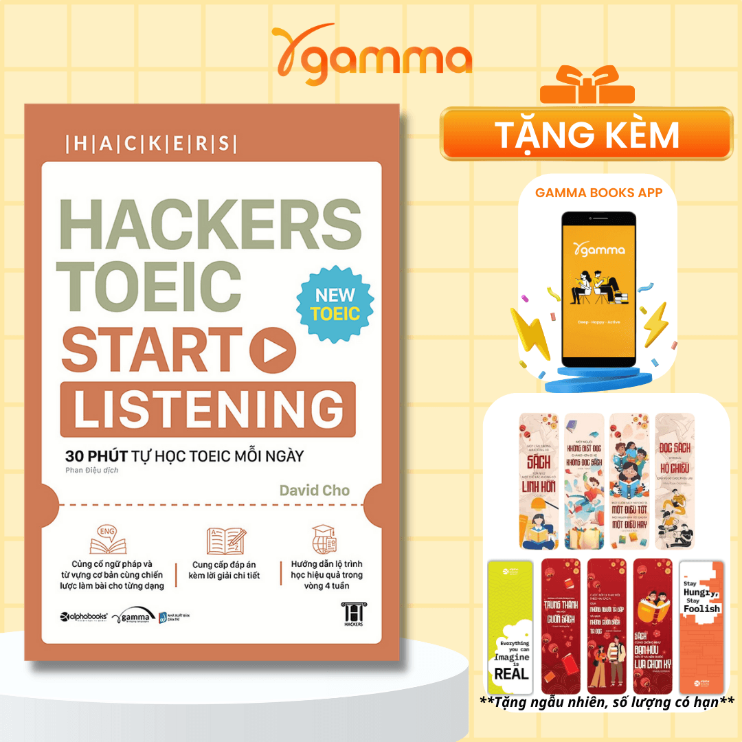 Sách Hackers Toeic Start Listening 30 Phút Tự Học TOEIC Mỗi Ngày