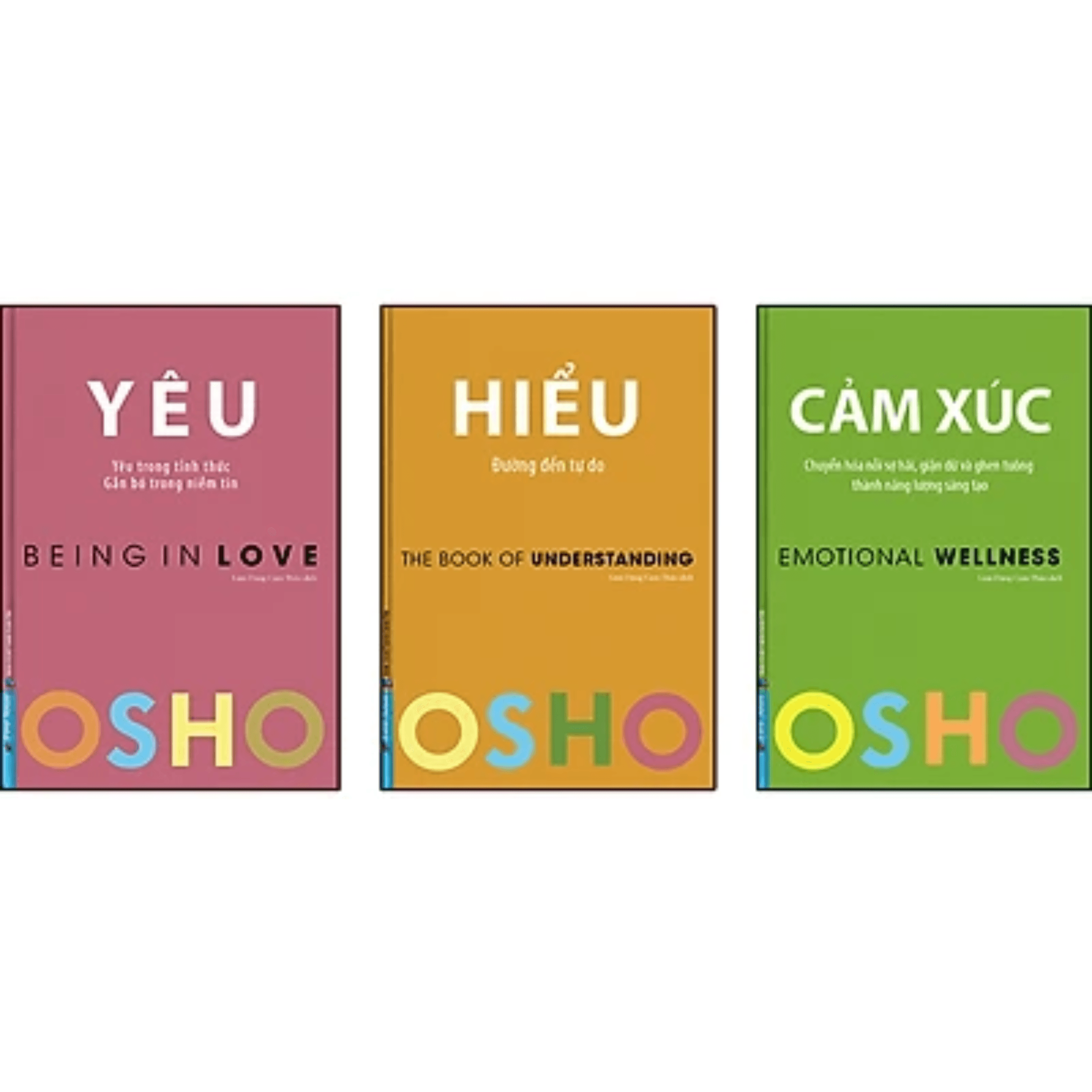 Combo 3Q Sách Nghệ Thuật Sống Đẹp Osho Yêu Osho Hiểu Osho Cảm Xúc