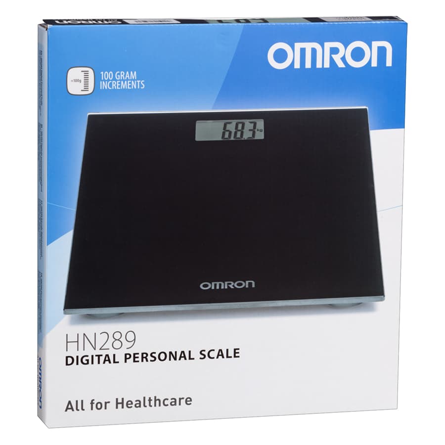 Cân Sức Khoẻ Điện Tử Mặt Kinh Cường Lực Omron HN 289 Màu xanh hoặc đen Ngẫu nhiên