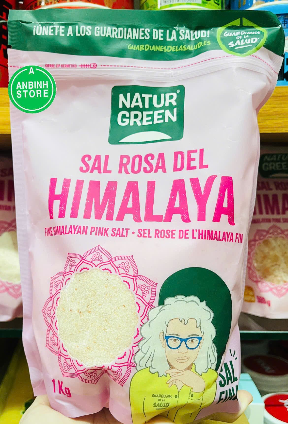 Muối Hồng Himalaya Naturgreen Dạng Nhuyễn 1kg