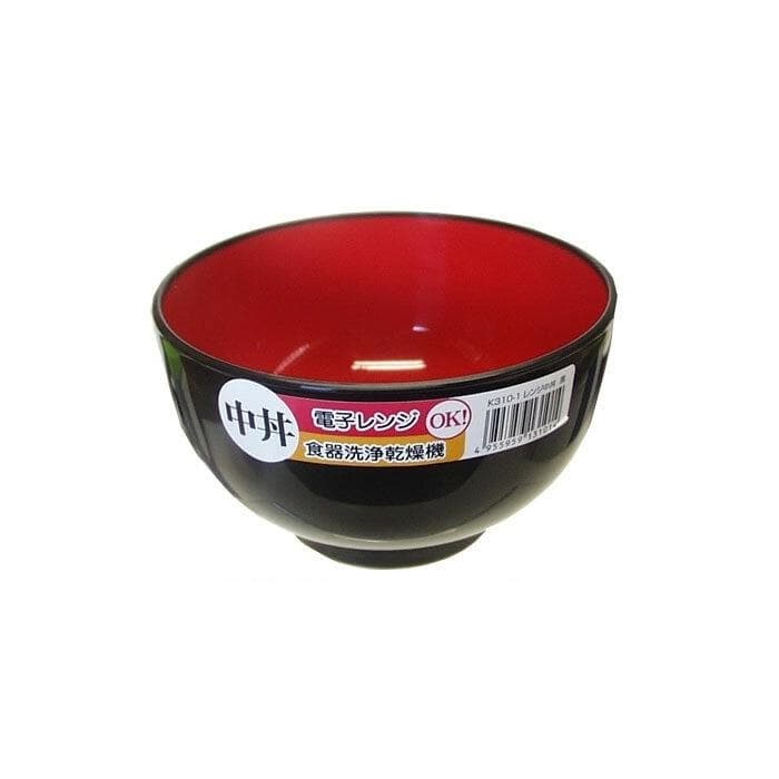 Bát nhựa tròn Màu đen Nội địa Nhật Bản