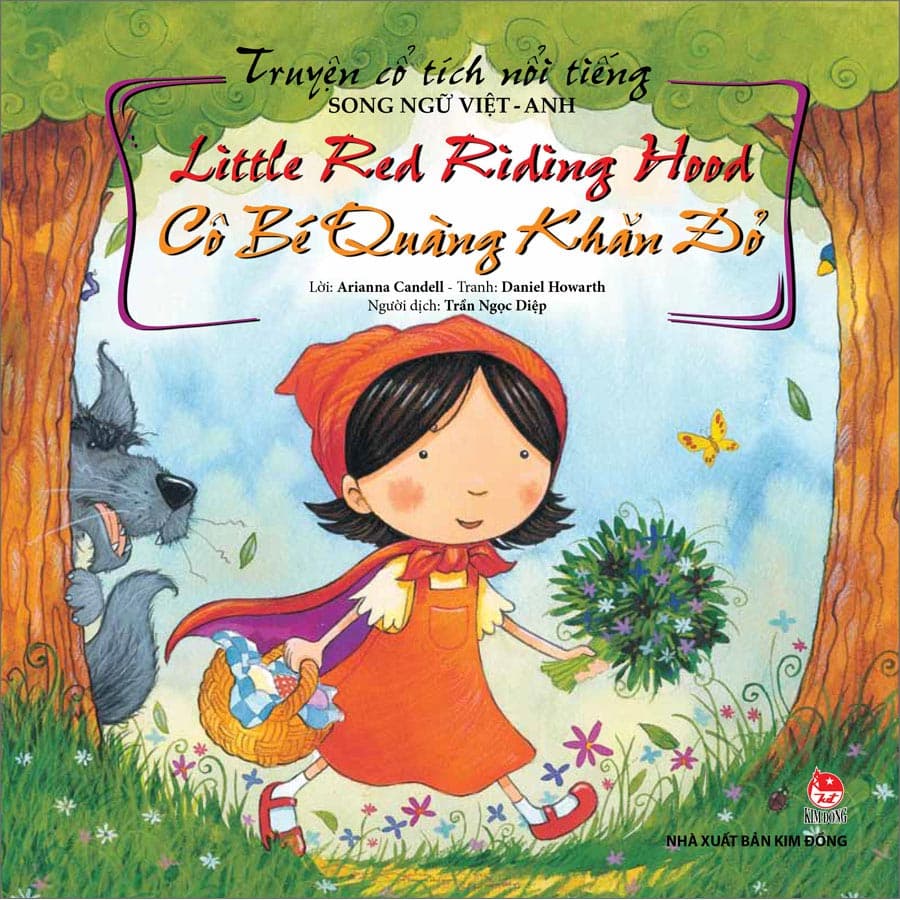Truyện Cổ Tích Nổi Tiếng Song Ngữ Việt Anh Tái Bản 2023 Little Red Riding Hood Cô Bé Quàng Khăn Đỏ