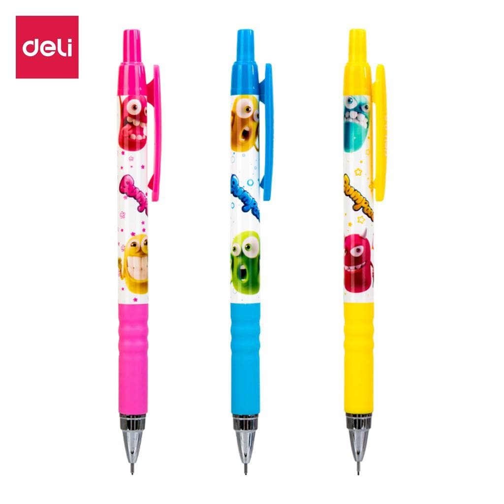Bút chì kim Deli 0.5mm0.7mm Nhiều màu sắc họa tiết Màu ngẫu nhiên EU60200 EU60400 EU60800 0.5mm 1 cái EU60400