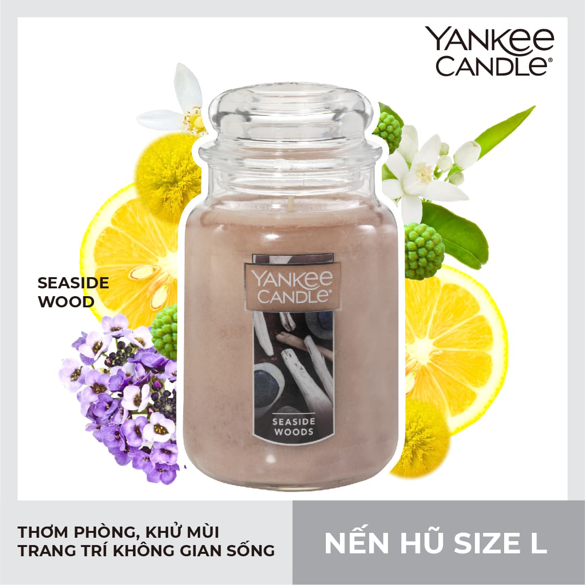 Nến hũ Yankee Candle Seaside Woods L 623g