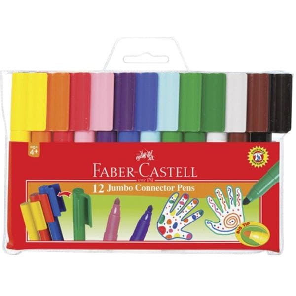Faber Castell 66 2000 12 Bút Lông Màu Connector Jumbo 12 Màu