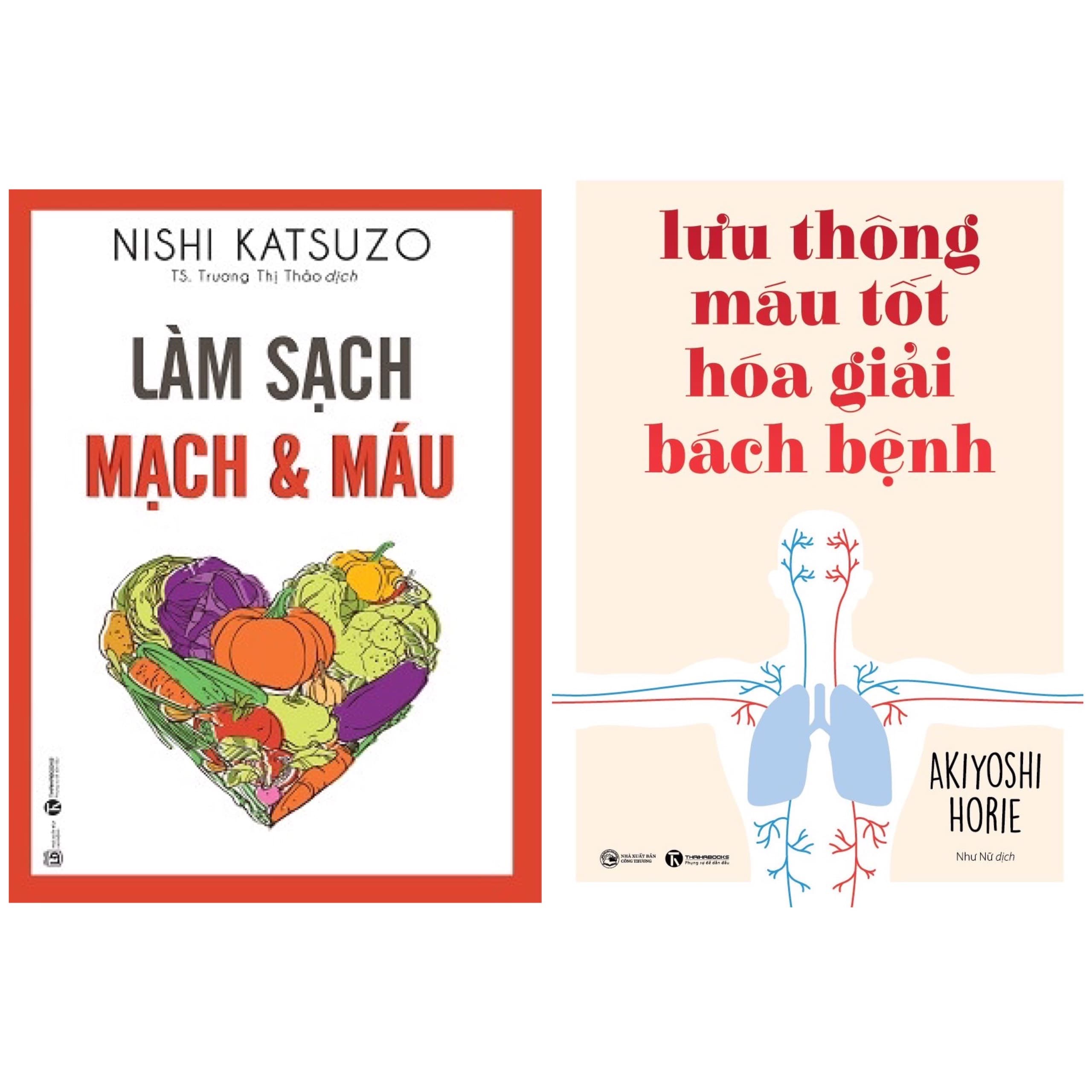 Combo 2 cuốn Làm Sạch Mạch Và Máu Lưu Thông Máu Tốt Giải Hóa Bách Bệnh