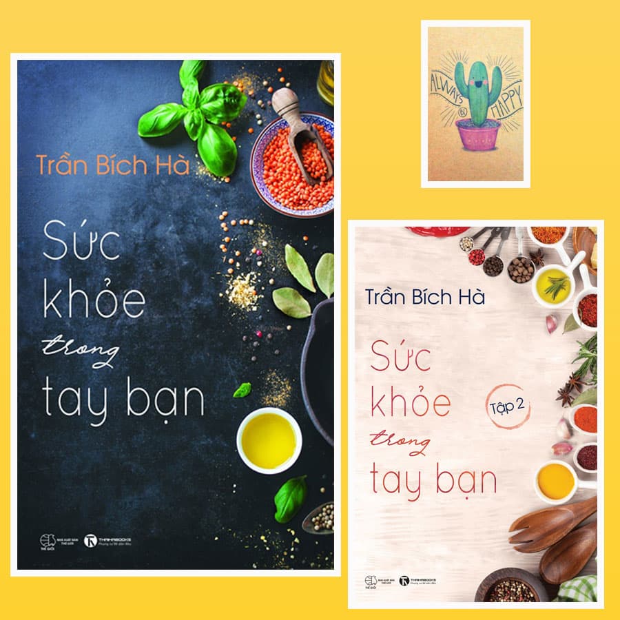 Combo Sức Khỏe Trong Tay Bạn Trọn Bộ 2 Tập Tặng Kèm Sổ Tay Xương Rồng
