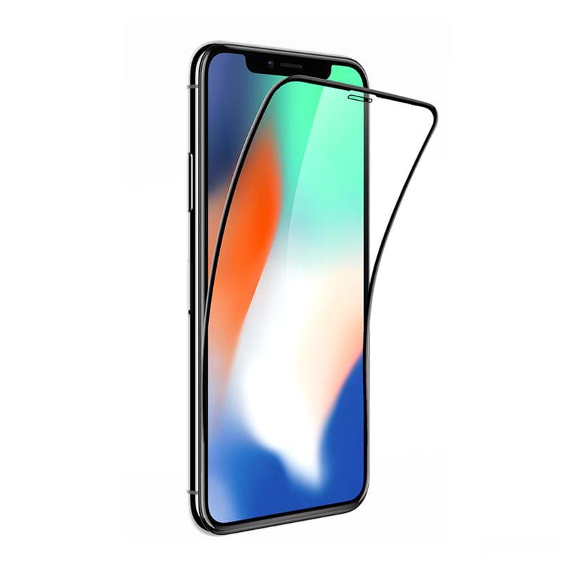 Dán cường lực iPhone 11 Pro Max Full 3D MIPOW KING BULL Trong suốt viền đen