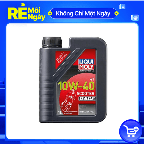 DẦU NHỚT TỔNG HỢP XE GA LIQUI SCOOTER RACE 10W40 1LÍT 20826 1L nguyên chai