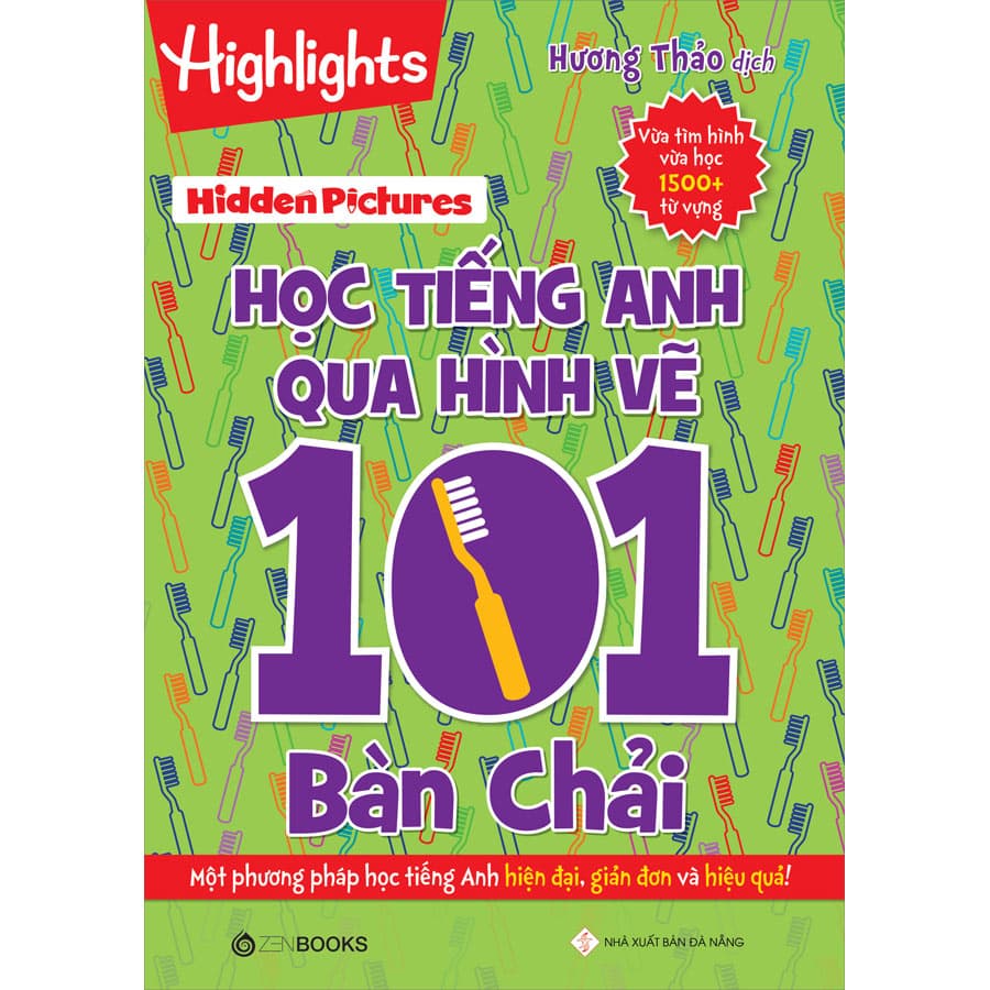 Sách Hidden Pictures Học Tiếng Anh Qua Hình Vẽ 101 Bàn Chải