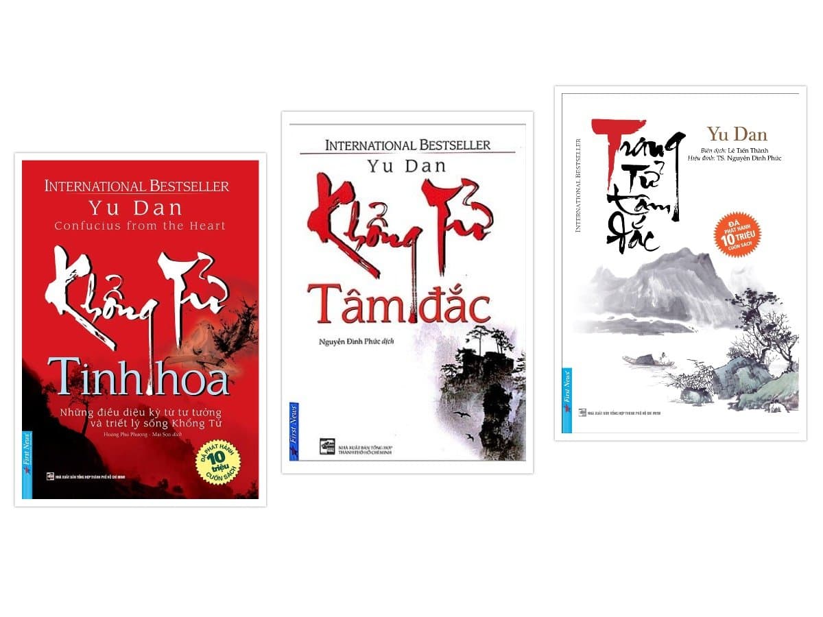 Combo Khổng tử tinh hoa Khổng tử tâm đắc Trang tử tâm đắc