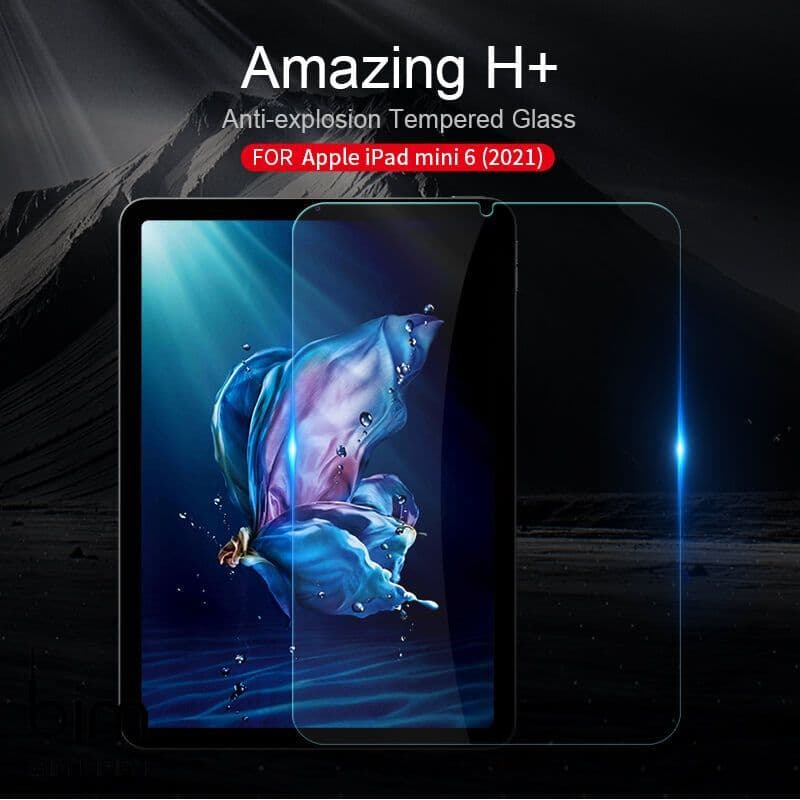 Miếng dán màn hình kính cường lực cho iPad Mini 6 2021 hiệu Nillkin Amazing H mỏng 0.2 mm vát cạnh 2.5D chống trầy chống va đập Hàng Nhập Khẩu