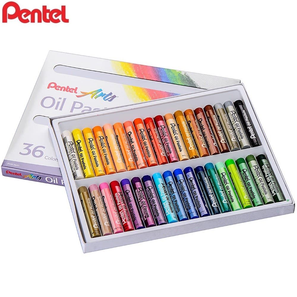 Sáp màu dầu Nhật Bản Pentel Oil Pastel PHN Bộ 1216253650 màu 36 màu