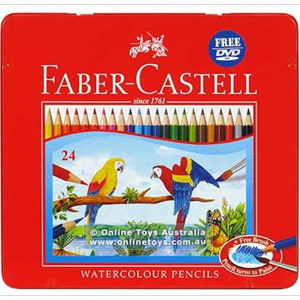 Faber Castell Chì Màu Nước Rl Ws Parrot 24 Màu Dài Hộp Thiếc
