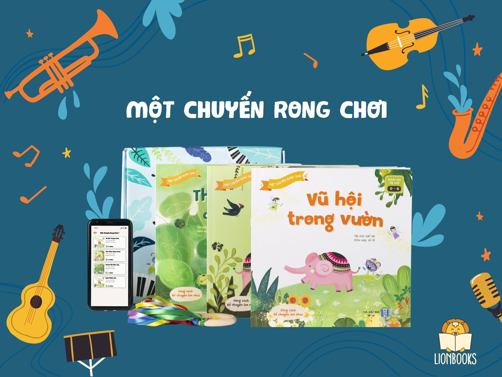 Combo Sách Kể Chuyện Âm Nhạc Bộ MỘT CHUYẾN RONG CHƠI Kèm Quà Tặng và App Cảm thụ âm nhạc CreMusic Sách Thơ & Âm Nhạc Cho Bé Mầm Non 0 3 4 5 6 Tuổi Hộp Đầy Đủ Sách & Quà Tặng