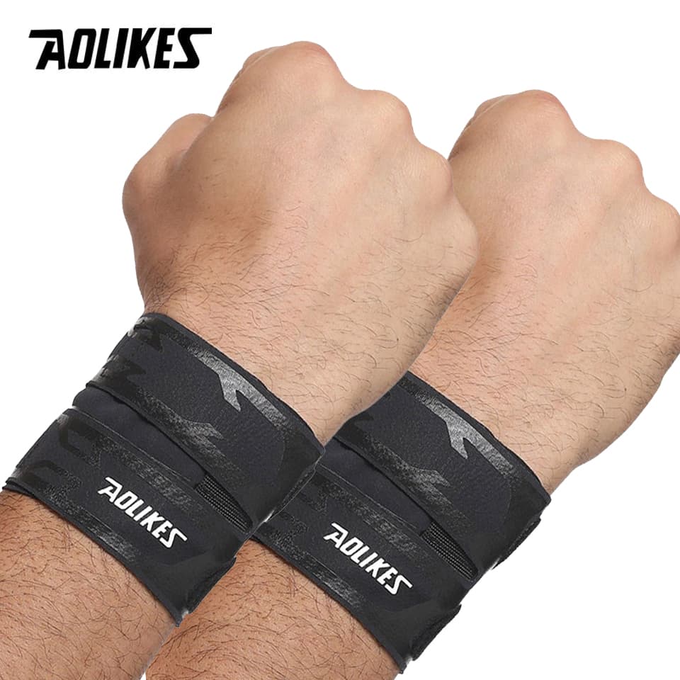 Bộ 2 quấn bảo vệ cố tay AOLIKES YE 7930 Sport wrist protector Black