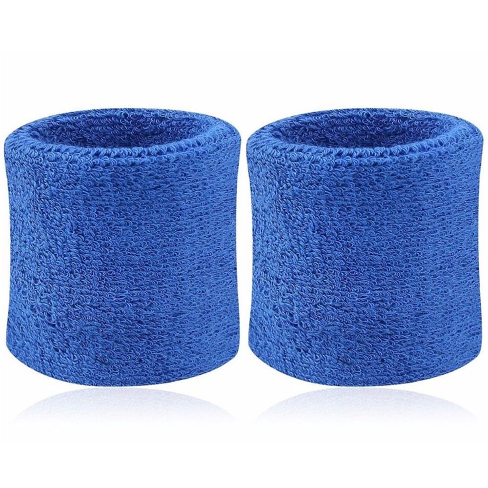 Bộ 2 băng cổ tay thấm mồ hôi thể thao AOLIKES TC 0230 Xanh Nhạt