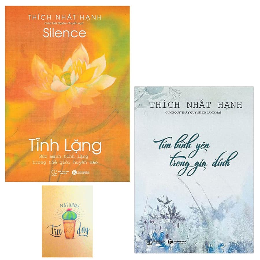 Combo Tĩnh Lặng và Tìm Bình Yên Trong Gia Đình Tặng Kèm Sổ Tay